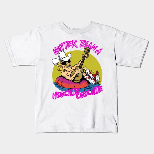 hotter than a hoohie coochie Kids T-Shirt by RedLineStore